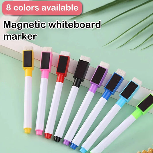 Magnetic Erasable Whiteboard Marker Set