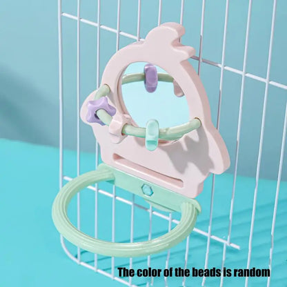 Interactive Bird Mirror & Chewing Toy