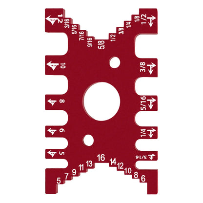 Precision Measure Metric/Inch Card Depth Gauge