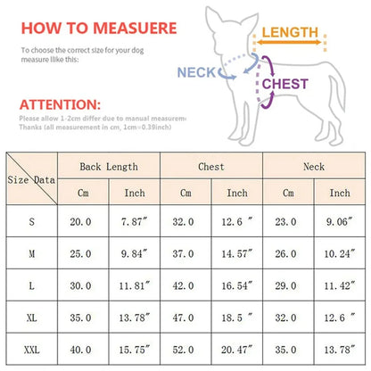 Warm Fleece Pet Coat Jacket for Small Dogs & Cats