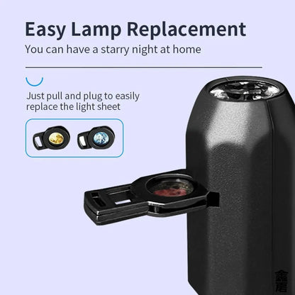USB Moon & Earth Galaxy Projector Night Light