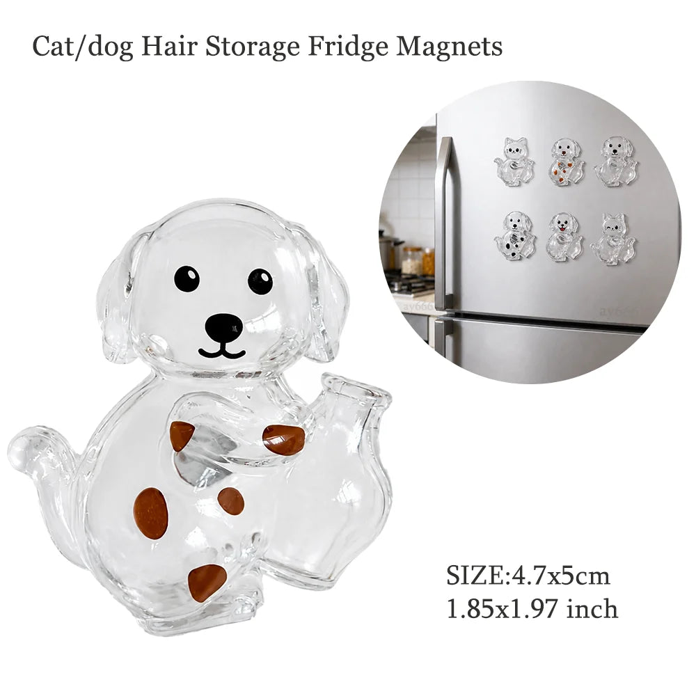 Pet Hair Memorial Keepsake Keychain