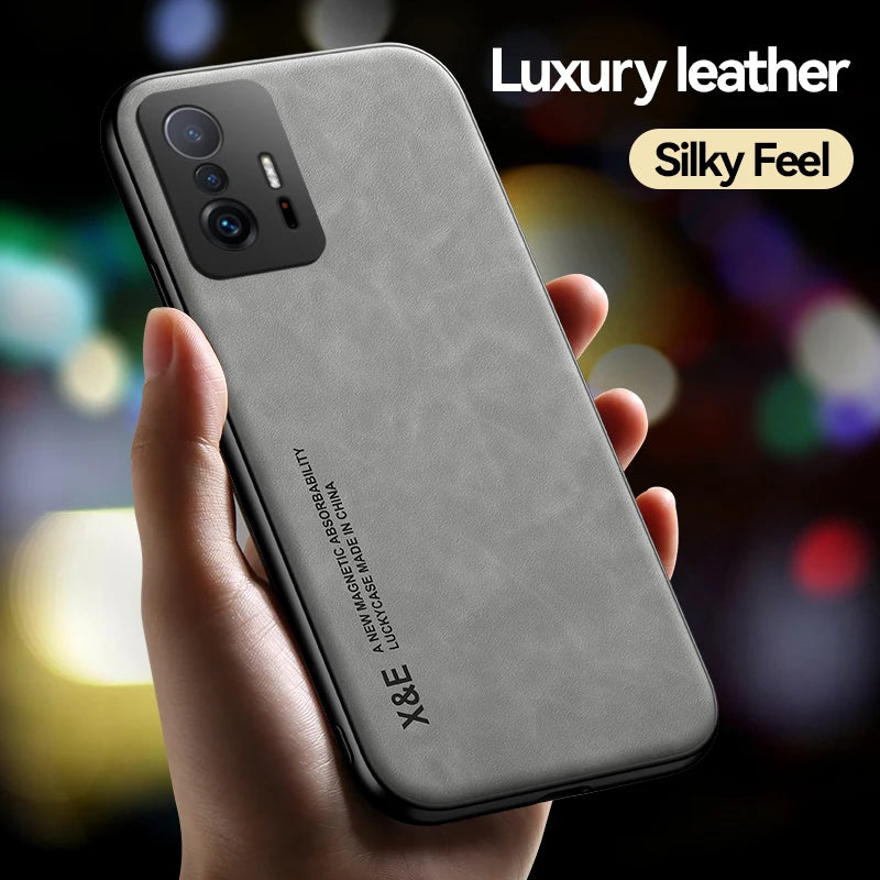 Magnetic PU Leather Case for Xiaomi Phones