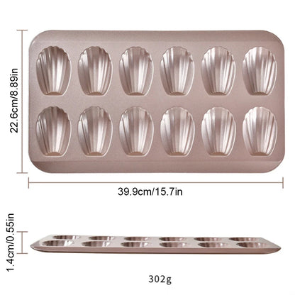 Stainless Steel Madeleine Baking Tray