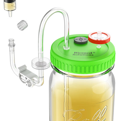 Liquid Culture Jar Lid with Tubing