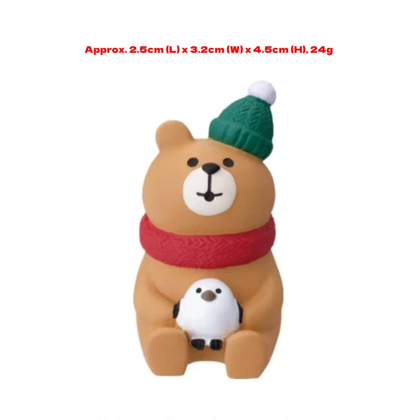 Glowing Christmas Cat Resin Figurine