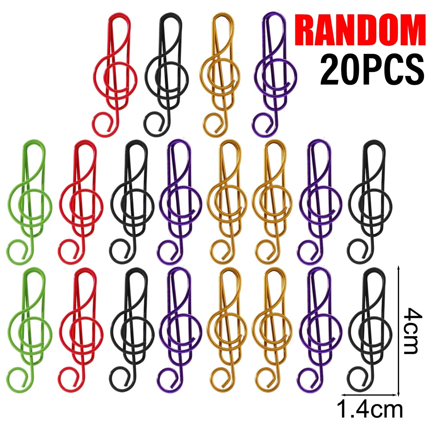 Music Note Paper Clips