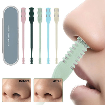 Portable Manual Nasal Nose Hair Trimmer Clipper With Storage Box