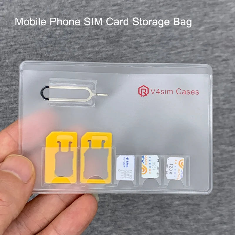 Portable SIM & Memory Card Storage Case