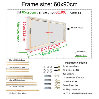 Wooden Canvas Frame for Paintings & Photos