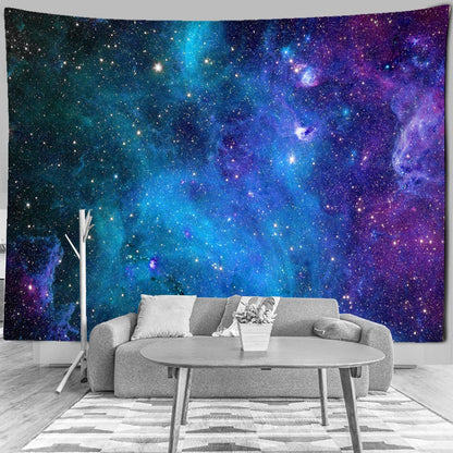 Blue Galaxy Starry Sky Wall Tapestry