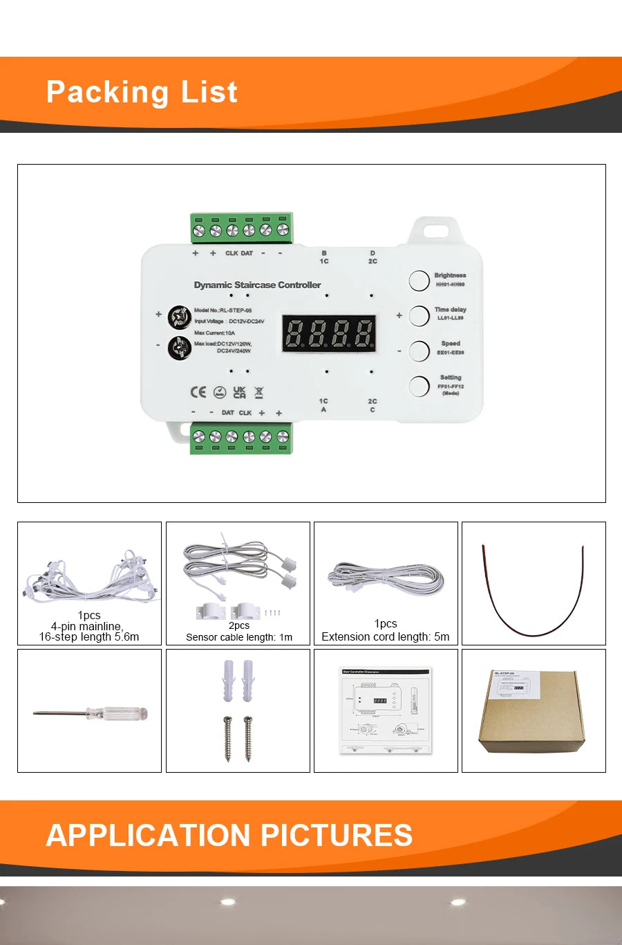 Smart Motion Sensor Stair Lighting Kit