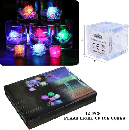 LED Reusable Light Up Ice Cubes