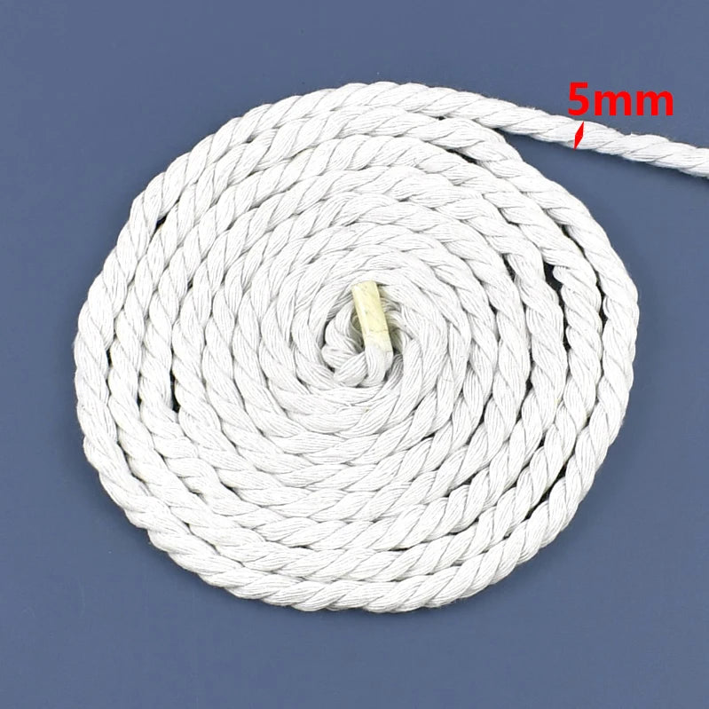 Braided Cotton Macramé Rope Cord