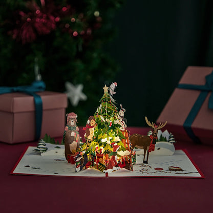 3D Pop-Up Snowman Christmas Card