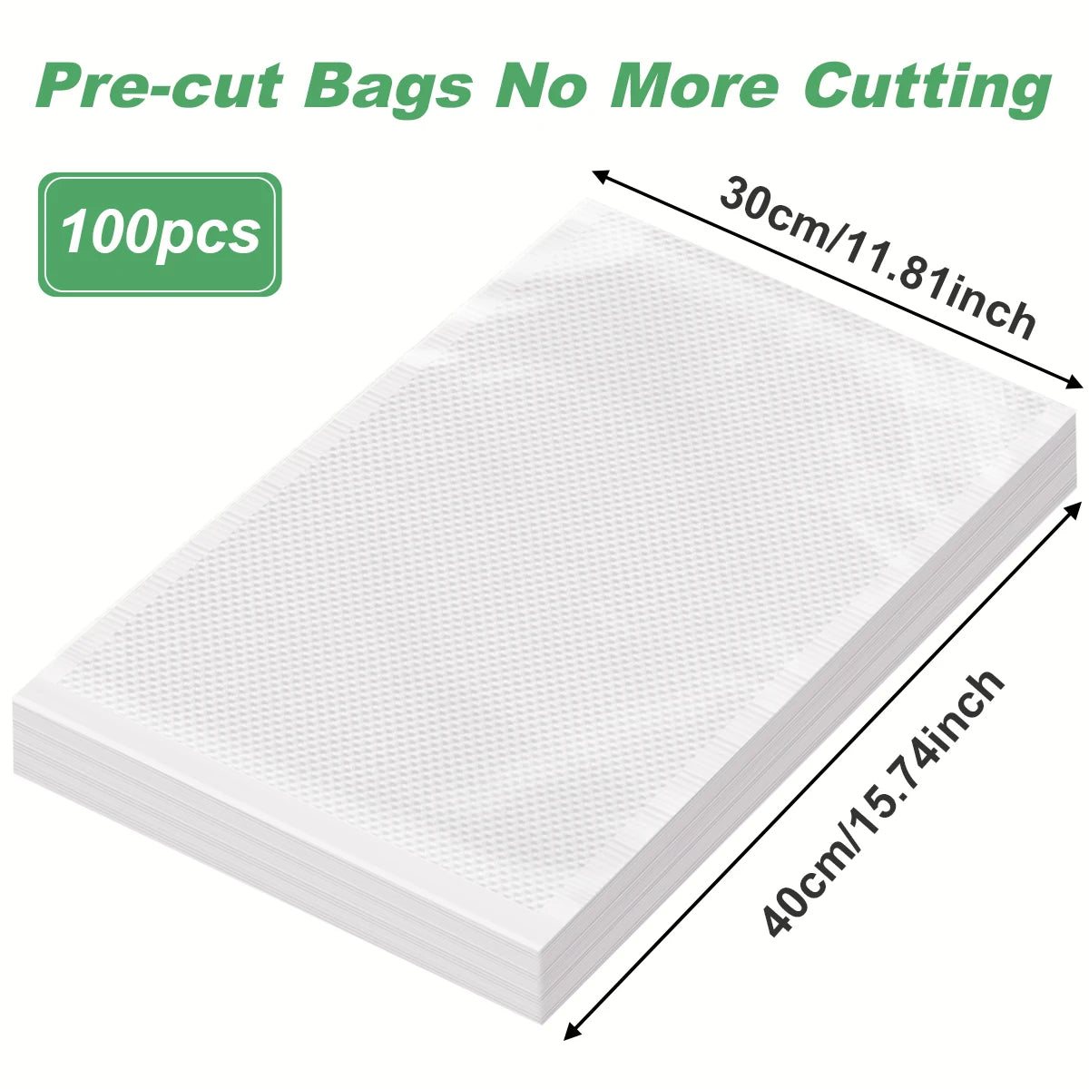 100-Pack BPA-Free Vacuum Sealer Bags