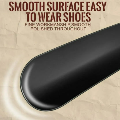 Stainless Steel Shoe Horn with Leather Handle