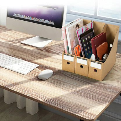 Foldable Desktop File Holders with Label Stickers