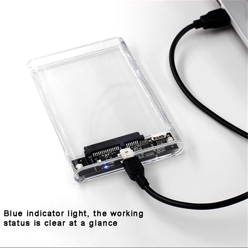 Transparent 2.5” SATA HDD & SSD Enclosure