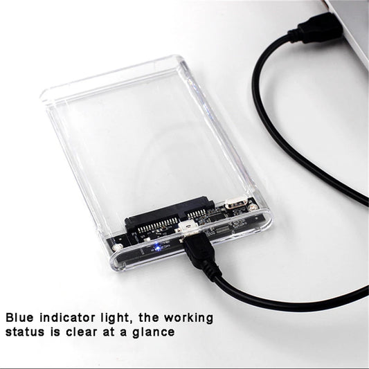 Transparent 2.5” SATA HDD & SSD Enclosure
