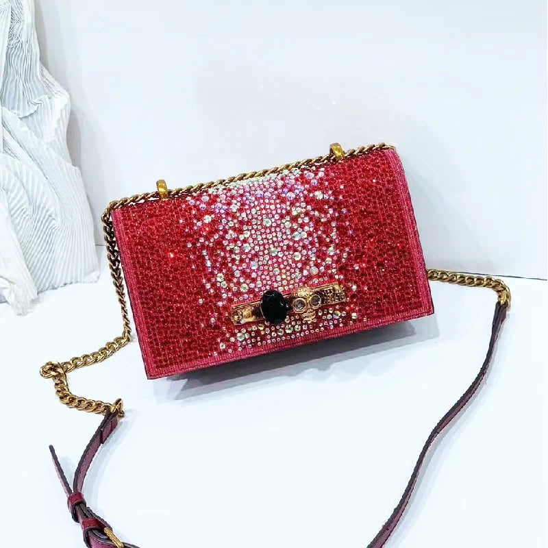 Glitter Evening Crossbody Bag