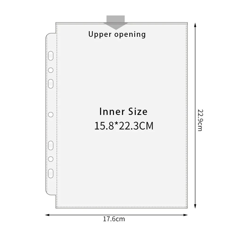 A5 Transparent Binder Sleeves for Photos & Photocards
