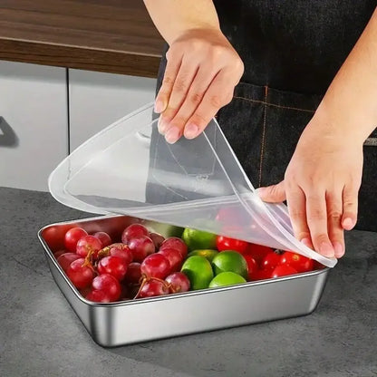 Leak-Proof Stainless Steel Food Storage Container Set