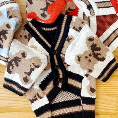 Knitted Cardigan Sweater for Small Dogs