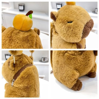 Cute Plush Capybara Backpack