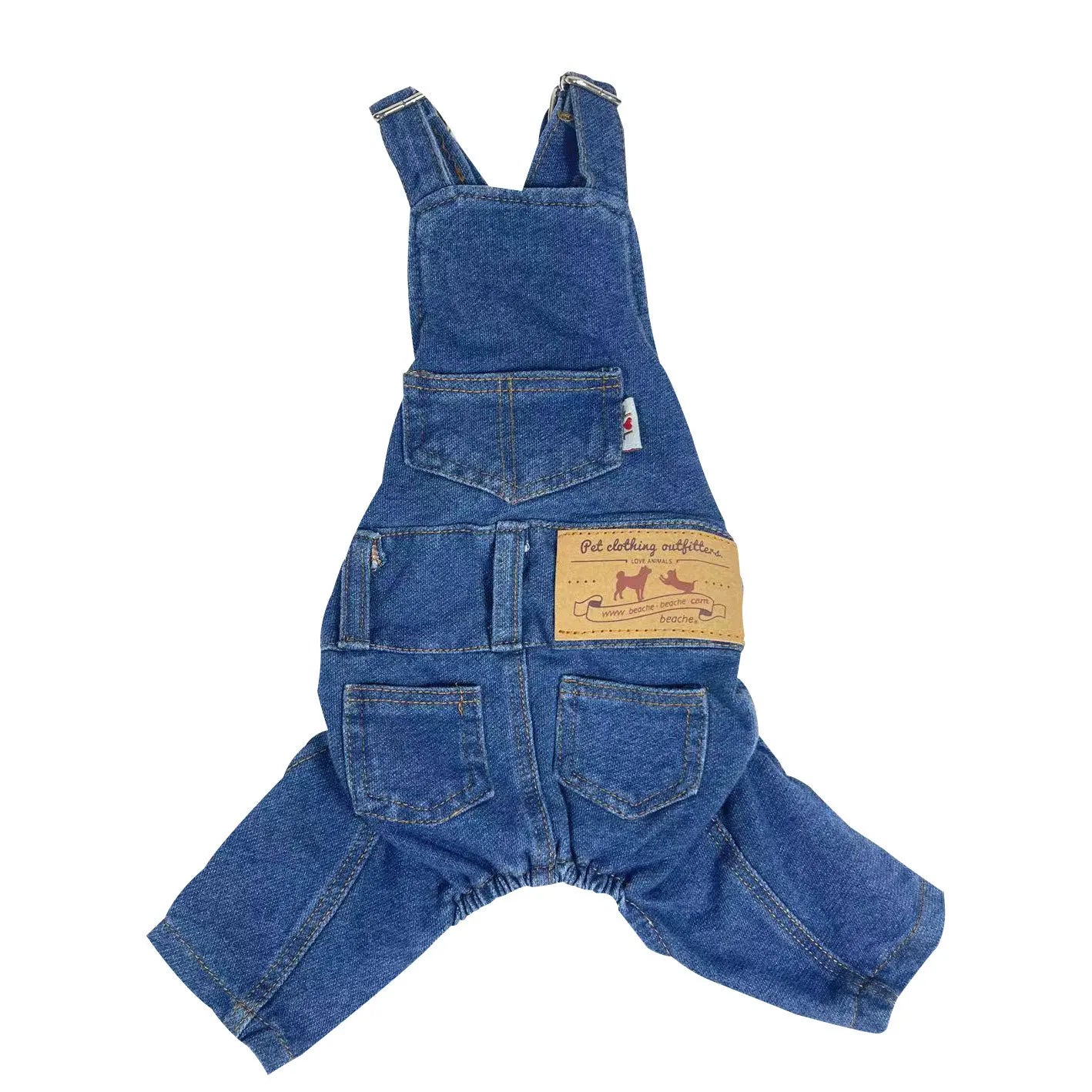 Denim Jean Overalls for Dogs