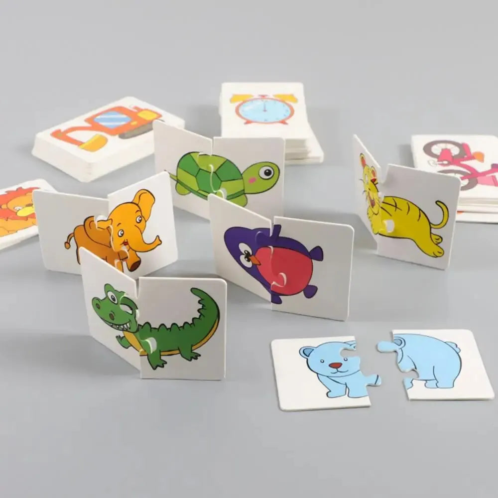 Animal Matching Puzzle Cards
