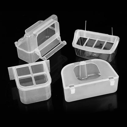 Transparent Spill-Proof Bird Feeder & Water Dispenser