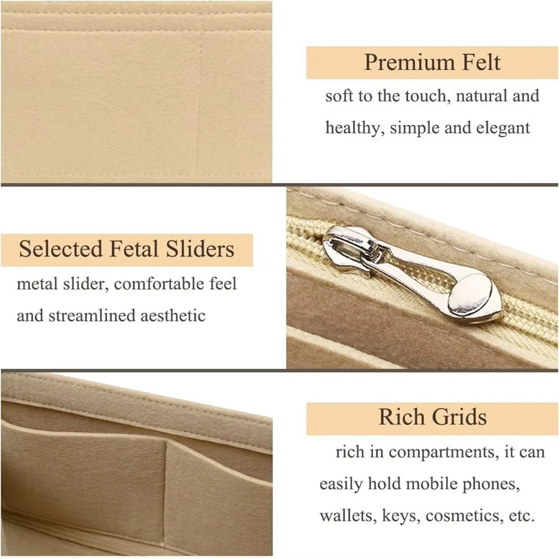 Mini Tote Bag Organizer Insert
