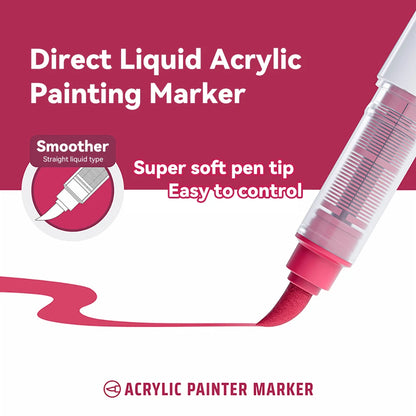 Acrylic Paint Marker Pen Set