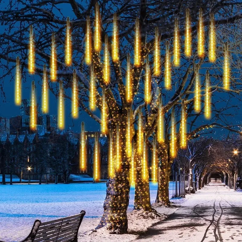 LED Meteor Shower Christmas String Lights