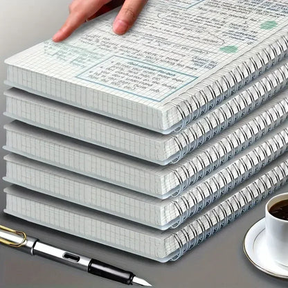 A5 Grid Spiral Notebook for Writing & Sketching