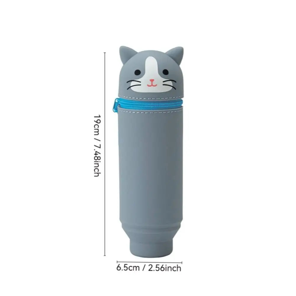 Foldable Animal Silicone Pencil Case
