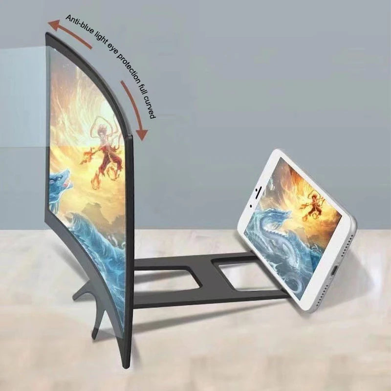 12-Inch HD Smartphone Screen Magnifier with Folding Stand