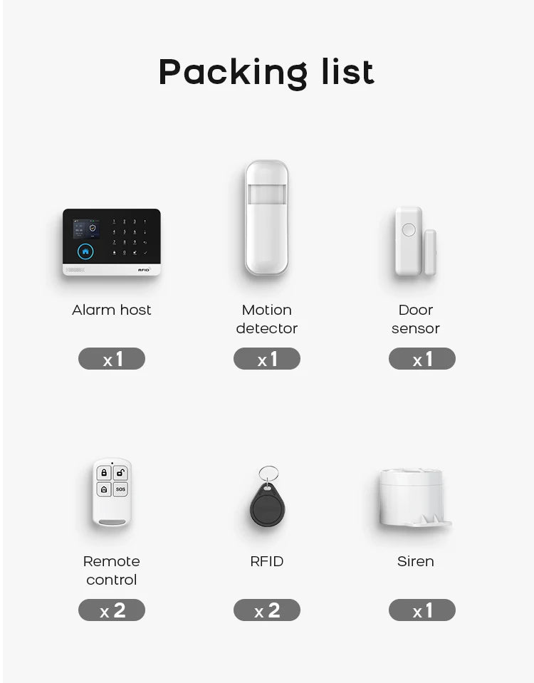 WiFi & GSM Security Alarm Kit
