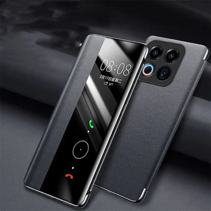 Honor X7d Leather Flip Wallet Case