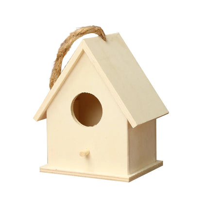 Wooden Hanging Bird House for Garden