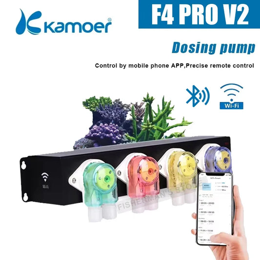 Kamoer F4 PRO V2 WiFi & Bluetooth Aquarium Dosing Pump