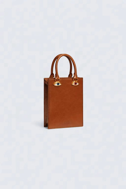 Vintage Mini PU Leather Crossbody Tote Bag