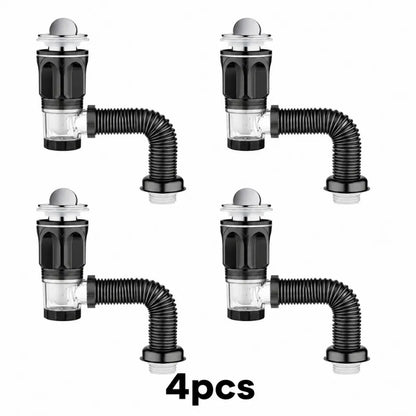 Kitchen & Bathroom Sink Drain Kit with Flexible Hose