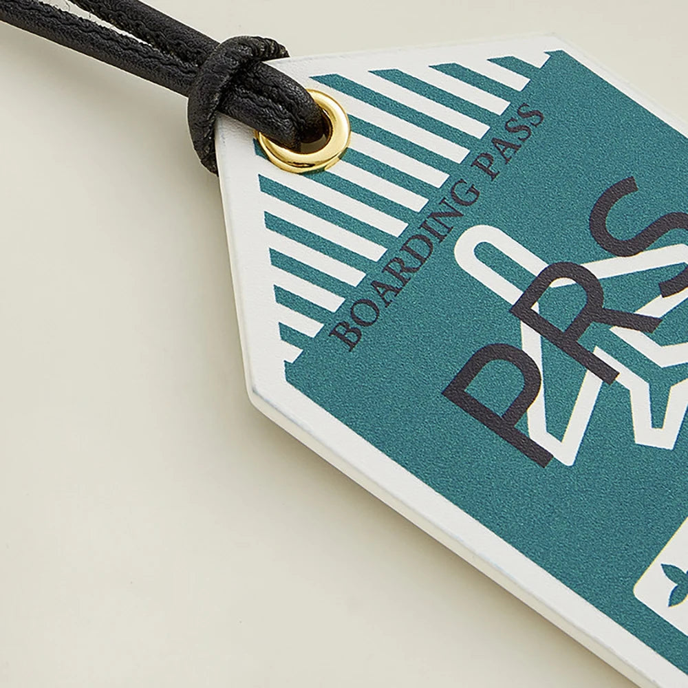 Leather Luggage Tag & Boarding Pass Holder
