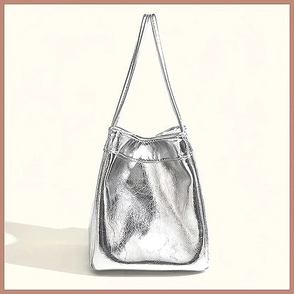 Women’s PU Drawstring Purse with Matching Wallet