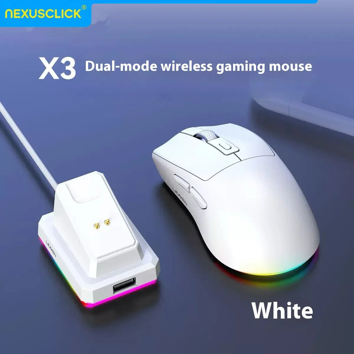 NexusClick X3 Dual-Mode Wireless Gaming Mouse