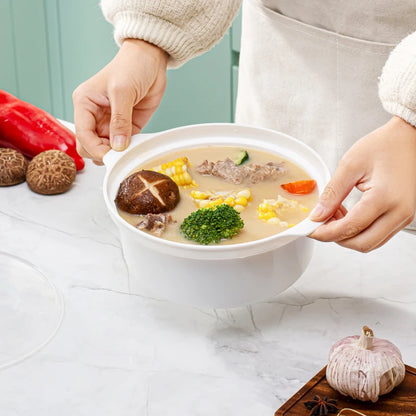 Microwave Food Steamer & Soup Bowl with Lid
