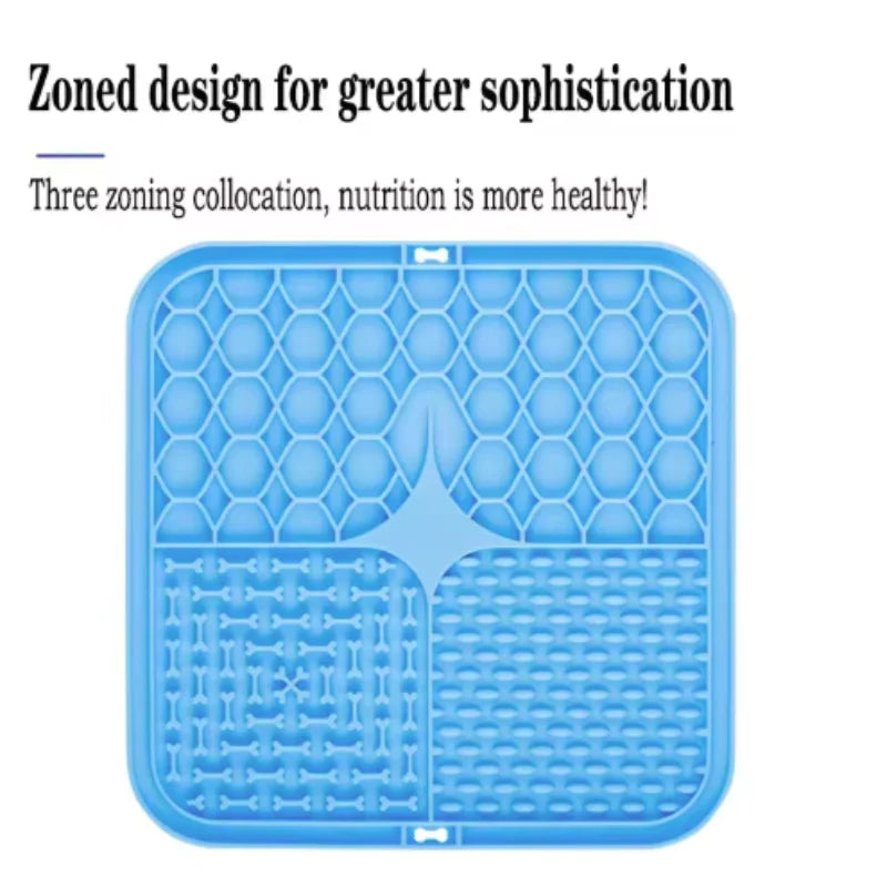 Slow Feeder & Bath Distraction Mat for Dogs