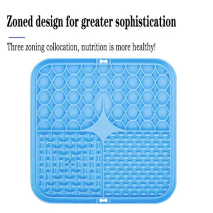 Slow Feeder & Bath Distraction Mat for Dogs